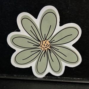 CUTE GREEN FLOWER STICKER